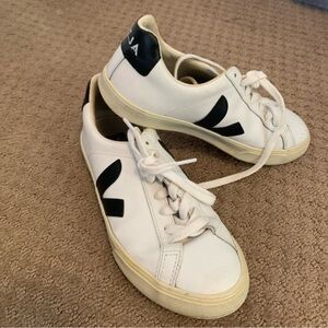 Veja White and Black Women's Sneakers 6